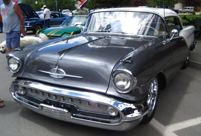 The 1957 Oldsmobile model looks amazing