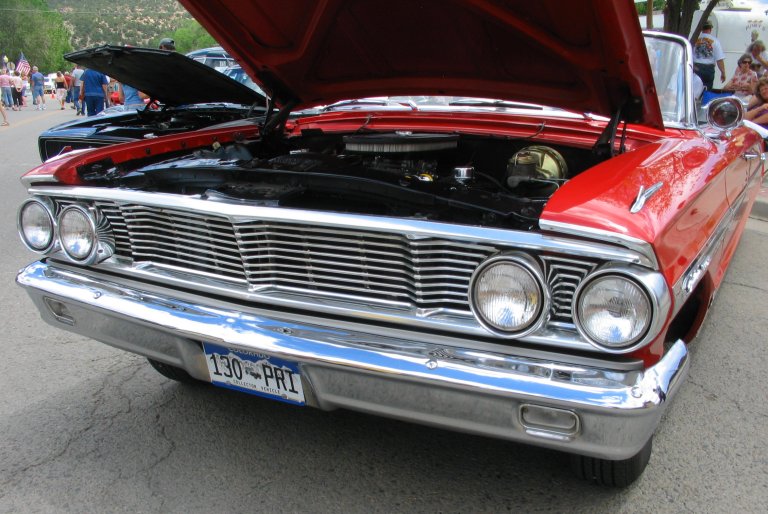 1964 Ford Galaxie The front headlights and grill